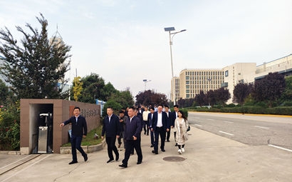 团市委、市贸促会、市青企协一行到qy千亿体育·（中国）官方网站泾河产业园考察交流